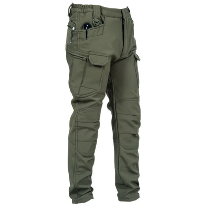 Mens Oversized Fleece Pant For Winter Tactical Joggers Outdoor Camping Ripstop Cargo Pants Working Clothing Hiking Camo Trousers