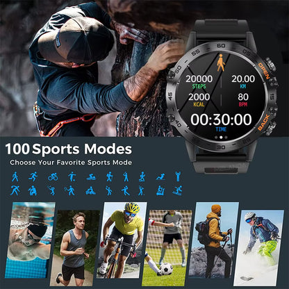 Steel 1.39 Bluetooth Call Smart Watch Men Sports Fitness Tracker Watches IP67 Waterproof Smartwatch for Android IOS MD52