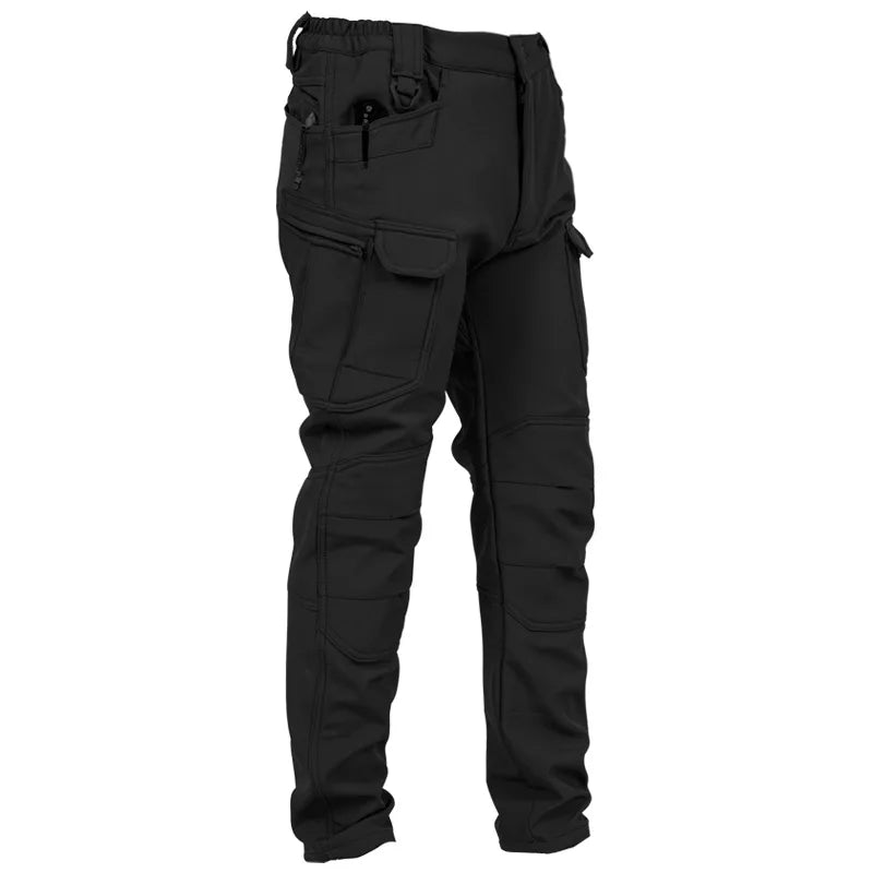 Mens Oversized Fleece Pant For Winter Tactical Joggers Outdoor Camping Ripstop Cargo Pants Working Clothing Hiking Camo Trousers