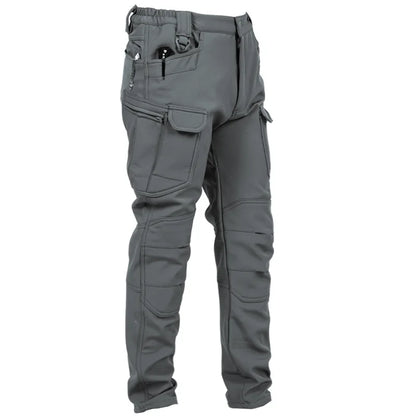 Mens Oversized Fleece Pant For Winter Tactical Joggers Outdoor Camping Ripstop Cargo Pants Working Clothing Hiking Camo Trousers